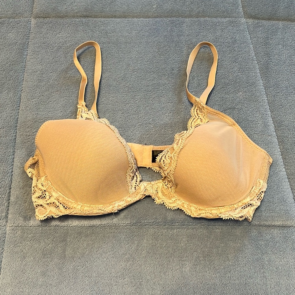 Beige Lace Bra